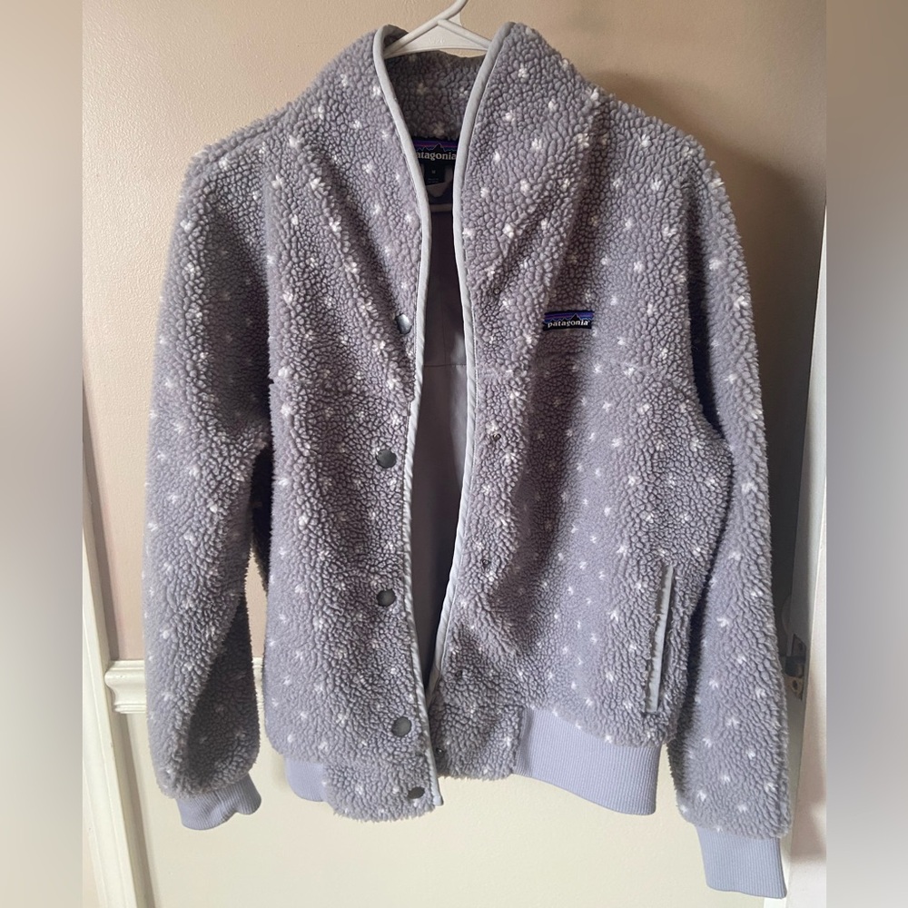 Patagonia Light Gray Fleece Jacket